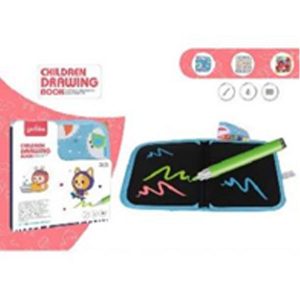 Children Drawing Black Board, 3 Compartment With 3 Coloring Marker