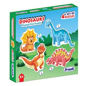 Dinosaurs Shaped First Puzzles, A Set Of 4 Puzzles, Frank