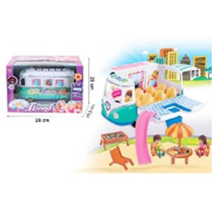 Fashion Dress Up Game in Toy Bus, Friends