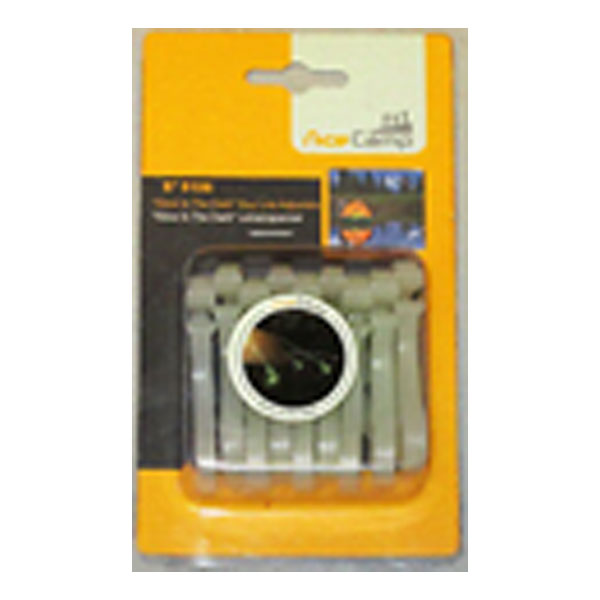 Glow In The Dark Guy Line Adj. Round 10Pcs/Pkt