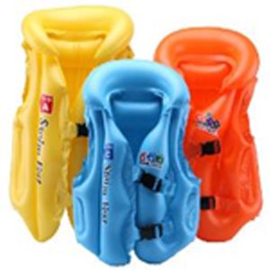 Inflatable Kids Jacket, Yellow,Orange,Blue, 52x45cm