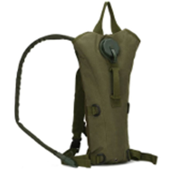 Knapsack Bag For Water Bladder (With Water Bladder), Green, 43x18cm