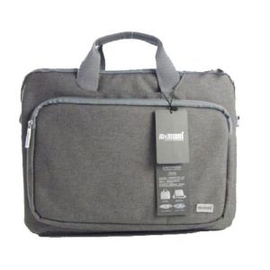 Laptop Bag Expandable Executive Type Frosted Fabric 13.3inch With 3 Pocket With Handle 36*27.5*5Cm Memuni Grey