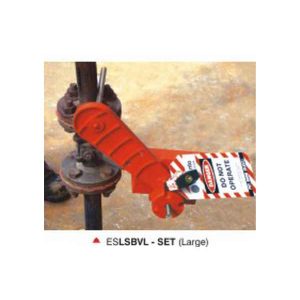 Large Size Settable Ball Valve Lockout - Set Esquare