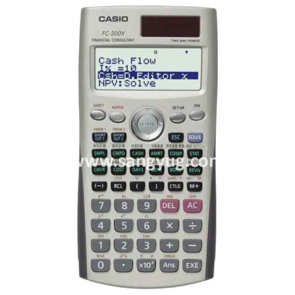 FC-200V Financial Calculator 10 + 2 Digits Casio Batt - Image 2