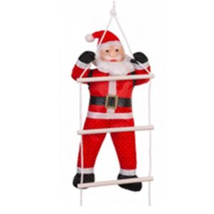 60Cm Christmas Hanging Santa Climbing Ladder