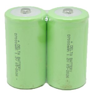 Delta Size D Rechargeable Battery 1.2V, 7000mAh (2Pcs/Shrink Wrap) — Reliable Power For Everyday Use