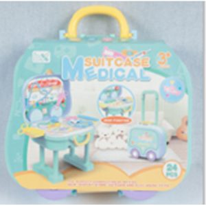 Medical Suitcase 24pc Doctor Set