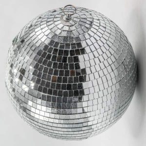 20Cm Silver Foam Mirror Ball