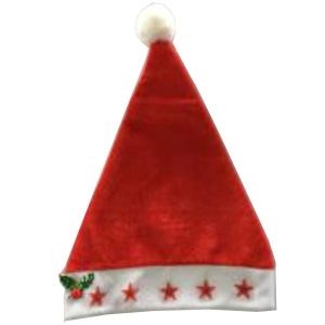 27*40Cm Red Christmas Hat With Led Light
