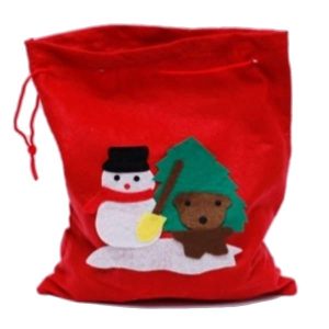 29*40Cm, Red Nonwoven Christmas Bag