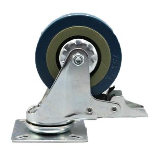 LD Rubber Castor Wheel Swivel W/Brake
