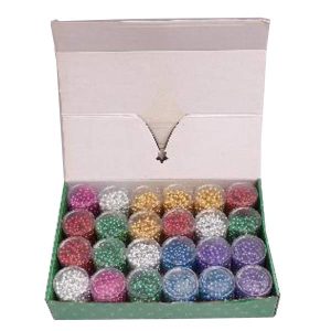 6Mm*5M Round Ps Material Plastic Bead Garland, Assorted Color