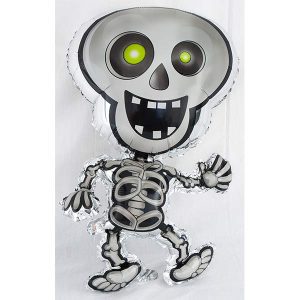 Dancing Skeleton Foil Baloon 21.3 X 36.7 Inch, Ideal For Halloween