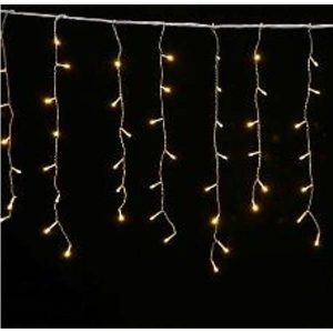 Icicle Light 3?2?, 240 Led With Controller, Clear Cable, Pulg Cable Length-70Cm, 220V, Warmwhite