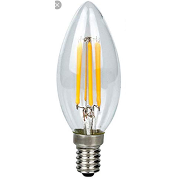 Led Ceramic Filament Bulbs With Clear Glass Cover E14 Base 2Watts Win Win Warm White
