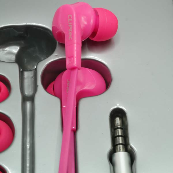 Neon Rock -In Ear Earphone With Microphone Cliptec Pink - Image 2