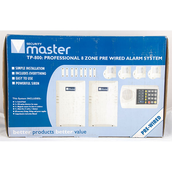 Professional 8 Zone Pre Wired Alarm System, Consisting Of 2 Siren/Bell Boxes, Alarm Control Panel, 4 Pir Sensors And 4 Magnetic Contacts - Image 2