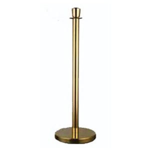 Queue Divider Pole With Base Gold, Height 95cm