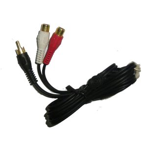 Rca Plug 1 To Rca Jack 2 Cable Gold Plated Lianlong