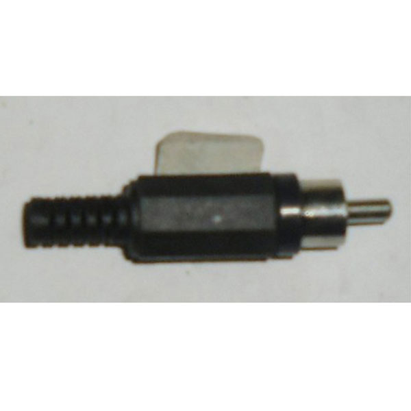 Rca Plug With Plastic And Cable Protector