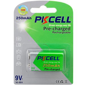 Ready To Use, Ni‑MH Rechargeable Battery 250mAh 9V, PKCELL — Dependable Power on Demand