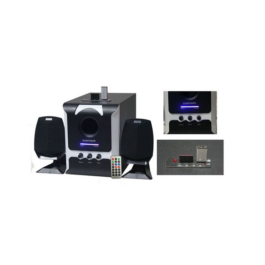 Rechargable Subwoofer 2.1 Hi-Fi With Sd/Usb/Fm Support Sunpower Ndombolo