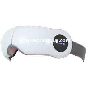 Rechargeable eye massager with heating and vibration