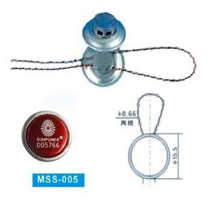 Red 2 Part Seal Wire & Button Type Lock, To Be Supplied Together, Seal To Be Used With Plier Sunpower