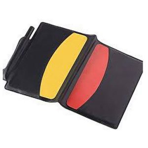 Referee Cards For Soccer 2 Cards (Note Book With Pencil &amp; Holder)