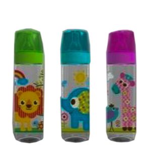 Regular Neck Bottle, W/ Silicone Nipple And Star Hood 8Oz Jungle Buddies