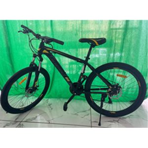 MTB Alloy Bicycle 27.5 Inch, Speed Brand With Original Shimano Gear System, Jungle Green / Yellow