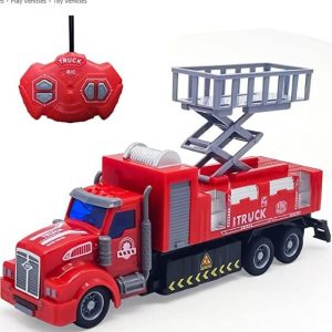 Remote control Lift Fire Fighting Truck In Window Box 1:36