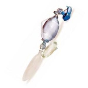 Resucitator Adult PVC, Blue Not Auto Clavable In Clear Hard Case