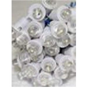 RGB Outdoor LED Light 100 Bulbs With Cap, Appx 22.5 meter, White Cable