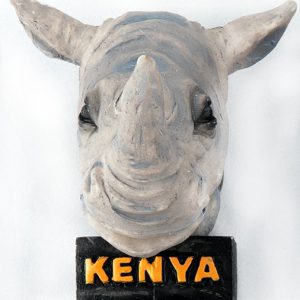 Rhino Head Magnet Souvenir