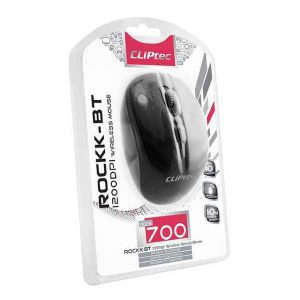 Rockk-Bt - Bluetooth 1200Dpi Wireless Optical Mouse Cliptec Black