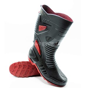 Rubber Biker Shoes Black With Red Sole Each Pair In String Bag Size 9