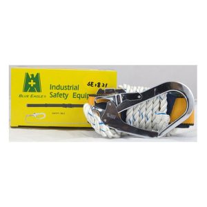 Safety Belt Nylon Belt Orange With 1.5M Rope With 6inch Hook, 1 Pc inchDinch Ring Metal