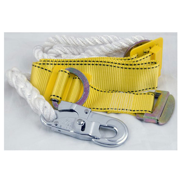 Safety Belt, Nylon 50Mm Width, 1 Double Lock Hook, 1 D-Ring And 1 Buckle With 1.50M Rope And 2inch Opening Hook