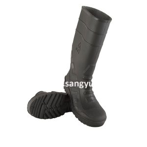 Safety Gum Boot With Steel Toe 9 Black