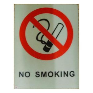 Safety Signs No Smoking Red /Black Color 40X30Cm