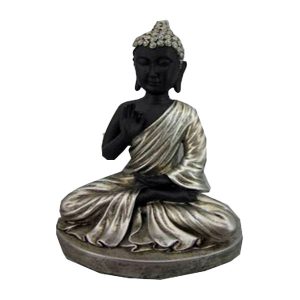 Sakyamuni Buddha(Ivory Skin,Orange Clothes) 18.5X13X25.5 cm