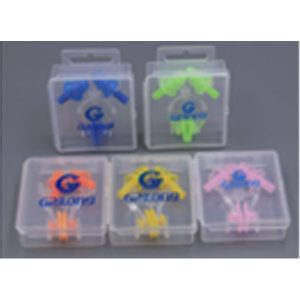 Nose Clip & Ear Plug, Silicon, Assorted Color in PP Case, Grilong