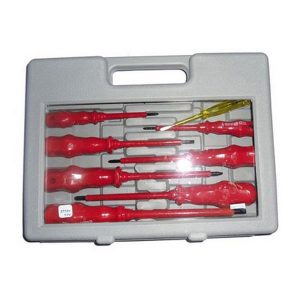 Screwdriver Set, Insulated Chrome Vanadium Blade With Soft Handle In Window Box 8Pcs M&S