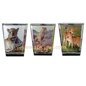 Shot Glass 3 Animal Print inchJambo Kenyainch