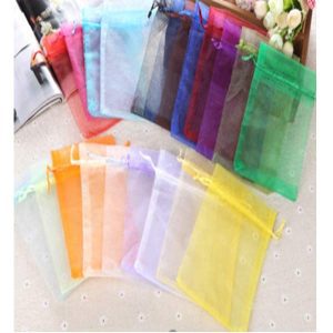 Organza 11*16 Cm Drawstring Bags - Per 10 Pieces