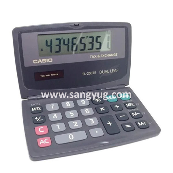 SL-200TE-W Pocket Size Calculator 8 Digits Casio 2 Way