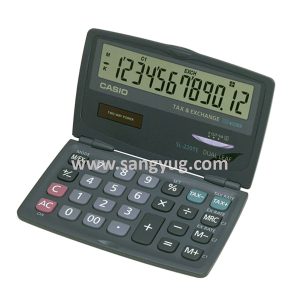 SL-220TE-W Pocket Size Calculator 12 Digits Casio 2 Way
