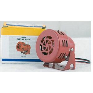 Small Motor Siren 24V Dc Sunpower Red